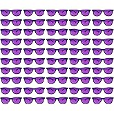 QYVEWY 50/100 Pack Bulk Sunglasses for Adult Retro Clear Jelly Color Sunglasses UV400 Protection