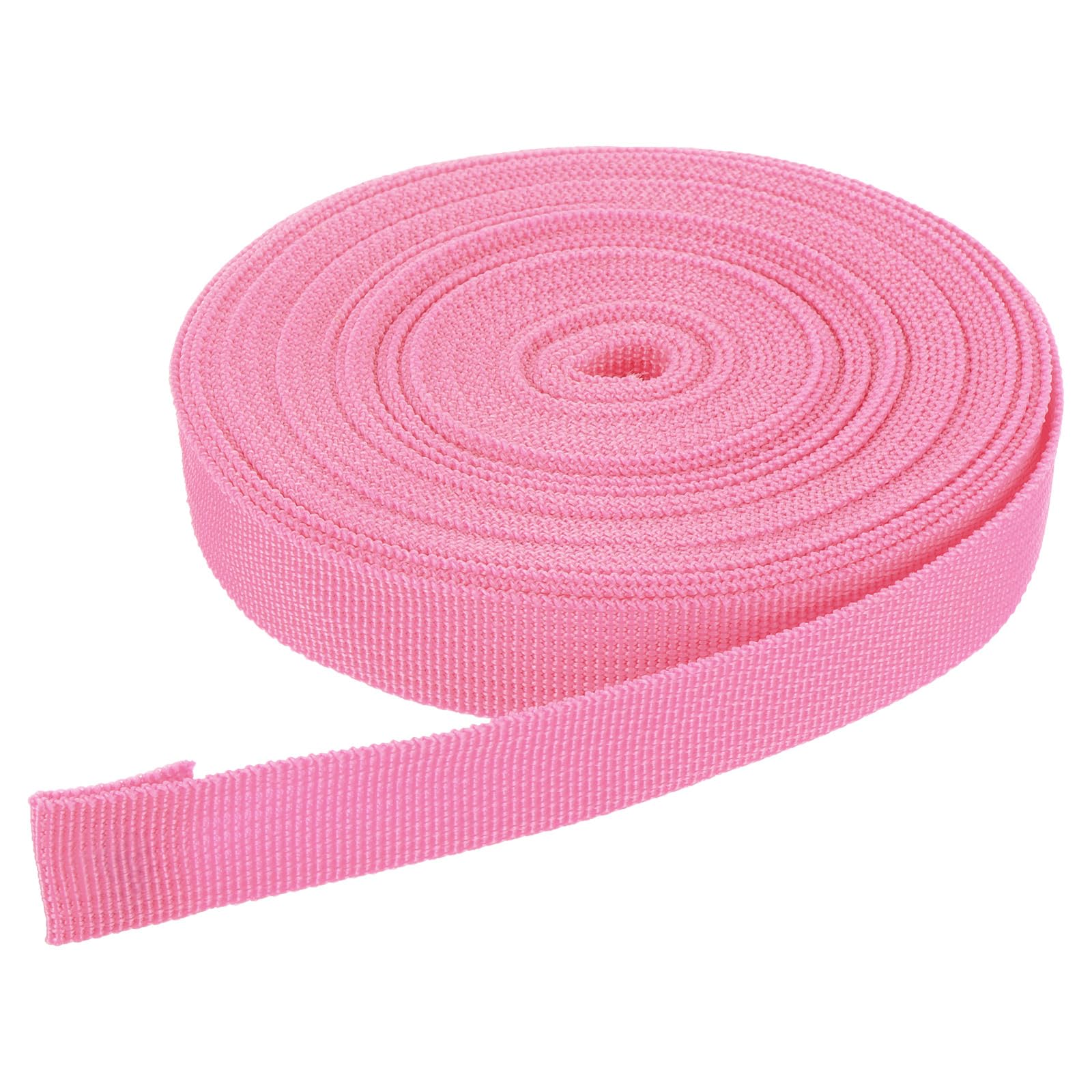 DMiotech 10 Yard x 3/4 inch Width Nylon Webbing Strap Poly Flat Webbing Strapping for DIY Craft Backpack Strapping, Sewing, Outdoor Gear Repair, Pink