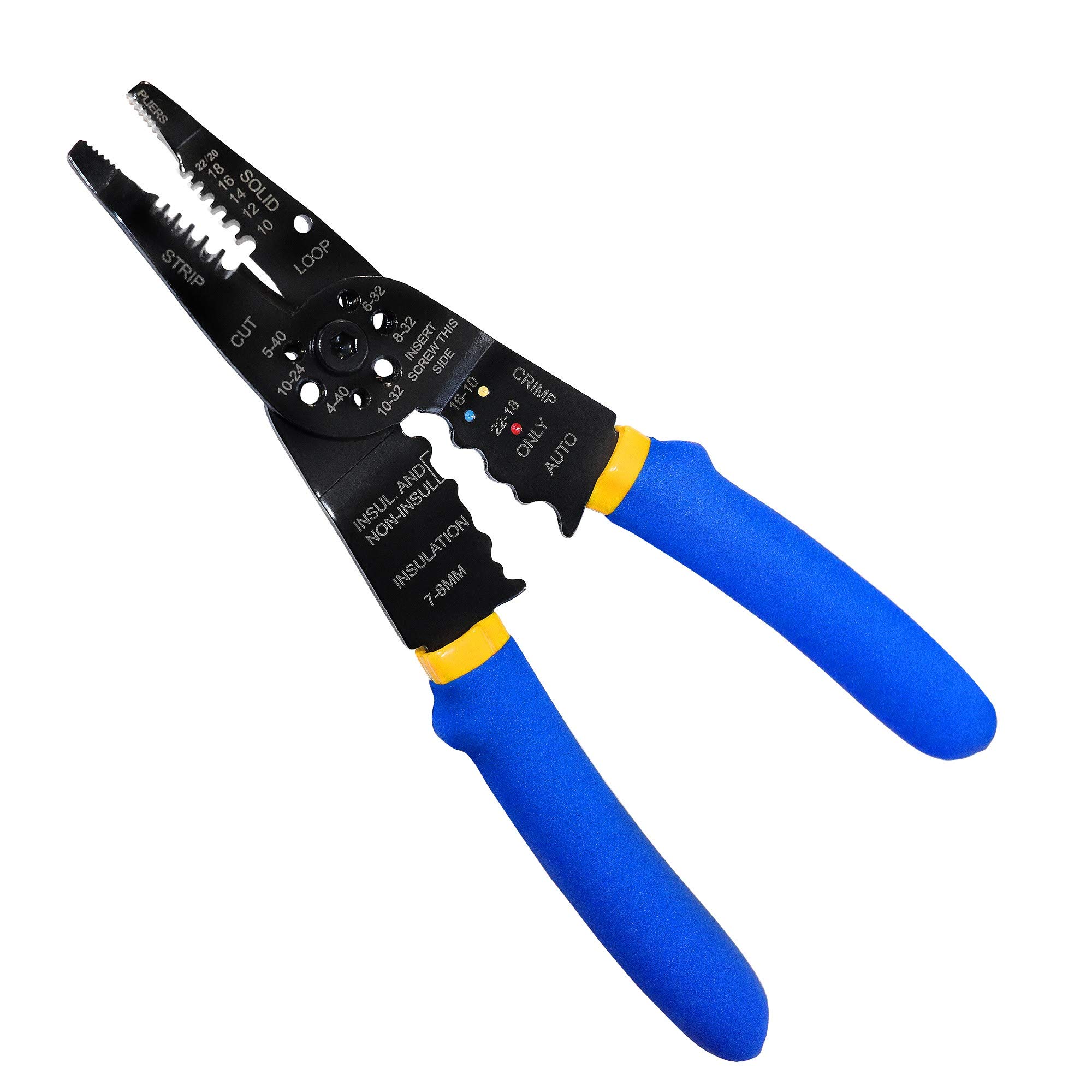 S&R Multifunction Pliers Wire Stripper 205 mm Crimping Tool|Cutter Stripping Tool Coaxial Cable|Electrician Stripper Crimping Tool
