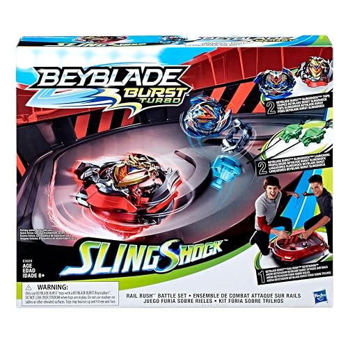 Beyblade Burst Turbo Slingshock Rail Rush Battle Set - Complete