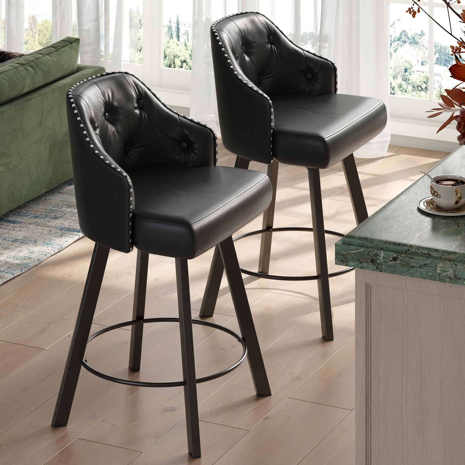 Counter Stools With Backs Set Of 2