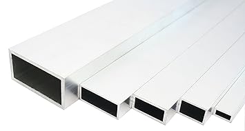 Aluminium Rechteckrohr Walzblankes Vierkantrohr 100x20x2 mm 1000mm