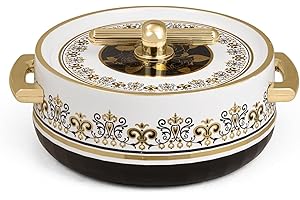 Casserole Hot Pot Hot Case Keeps Food Hot & Fresh for Hours Serve Chapati, roti, Biryani and More (Royal Coral Black, 1700)