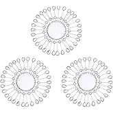 Manortang Silver Mirrors 3 PCE, 9 inchSunburst Mirror Hanging Wall Decor, Valentine Decorative Mirror Wall Art, Round Mirrors for Bedroom Living Room Bathroom Kitchen, Warming Valentine Gifts