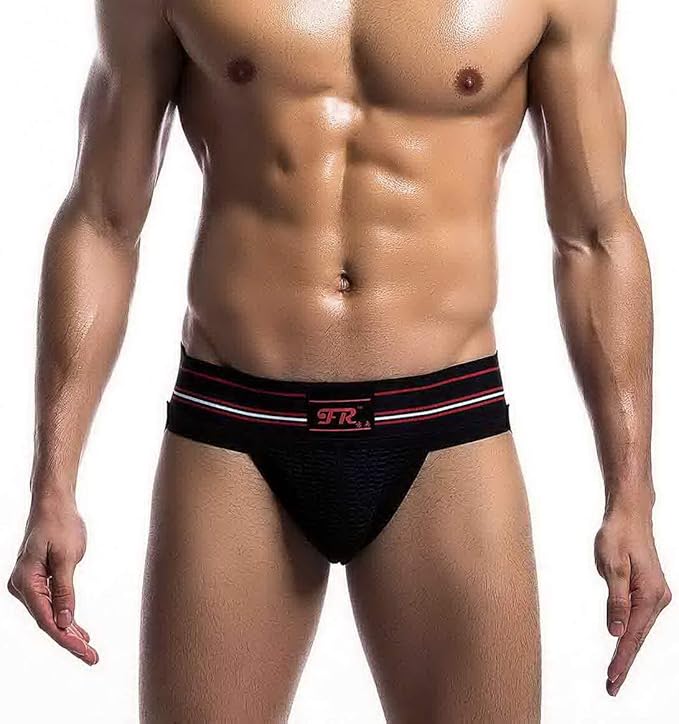 Mongous Mens Sexy Athletic Stretch Performance Jockstrap Elastic