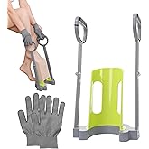 Compression Sock Aid Device | Size for Leg Circ 16 in or Less | Helper Device for Putting on Compression Stocking, Easy On Donning Aid Tool for Socks &amp; Stockings, Durable &amp; User-Friendly Design