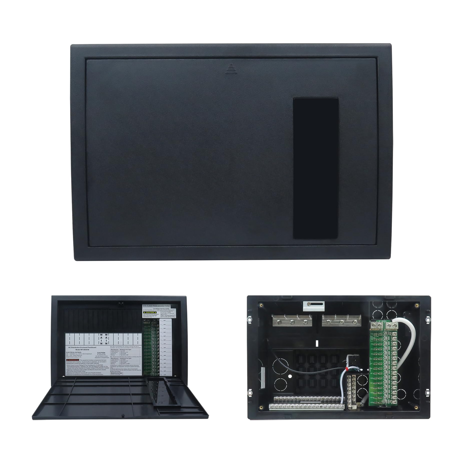 Photo 1 of BIPIMIFI RV Electrical Panel Wf-8930/50NPB, 50 Amp AC Distribution Center, 27 Circuits, Plastic & Polycarbonate (PC) Material