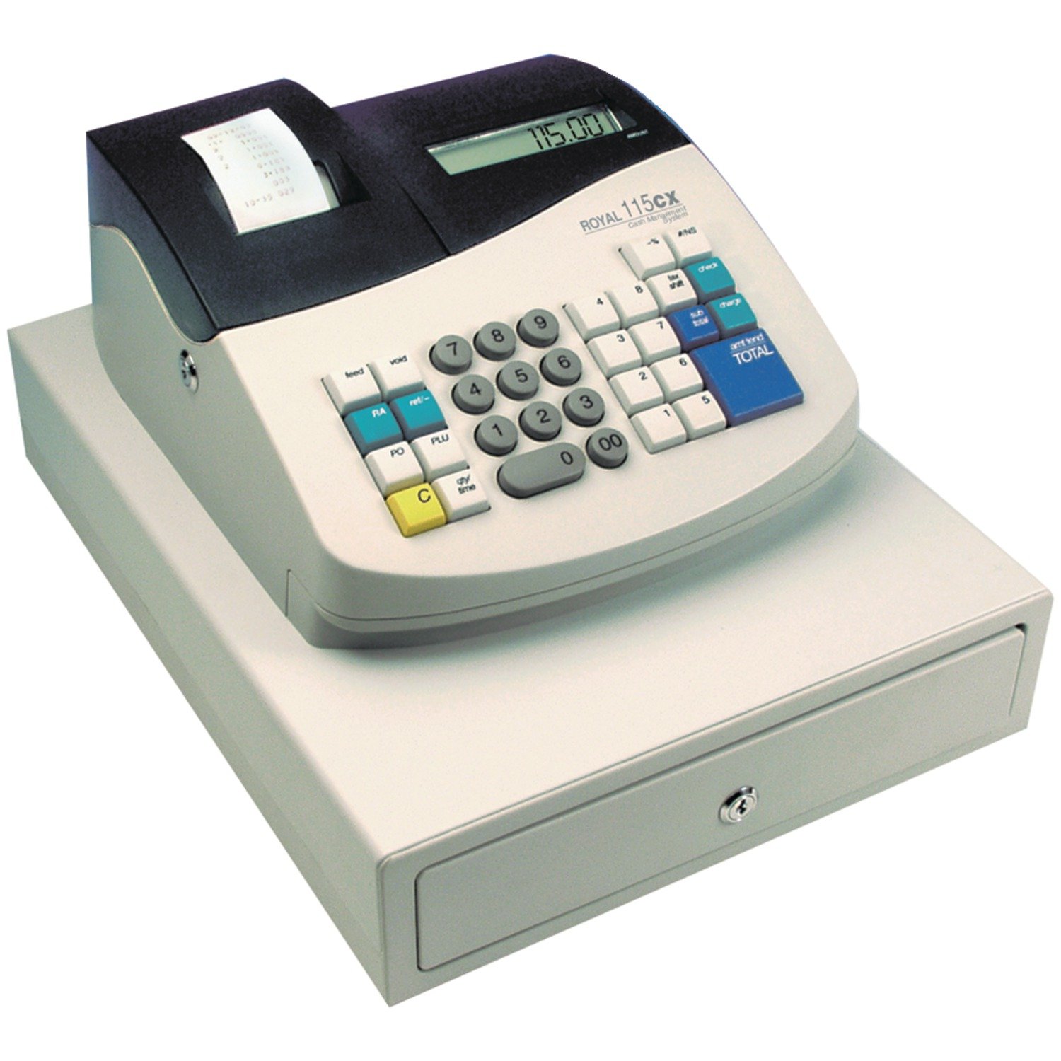 Amazon.com : Royal Cash Register (115CX) : Battery Operated Cash Register :  Office Products