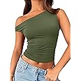 Trendy Queen Womens Off The Shoulder Tops Summer Shirts Going Out Crop Tank Top Y2K T Corset Tube Cute Fashion Outfits
