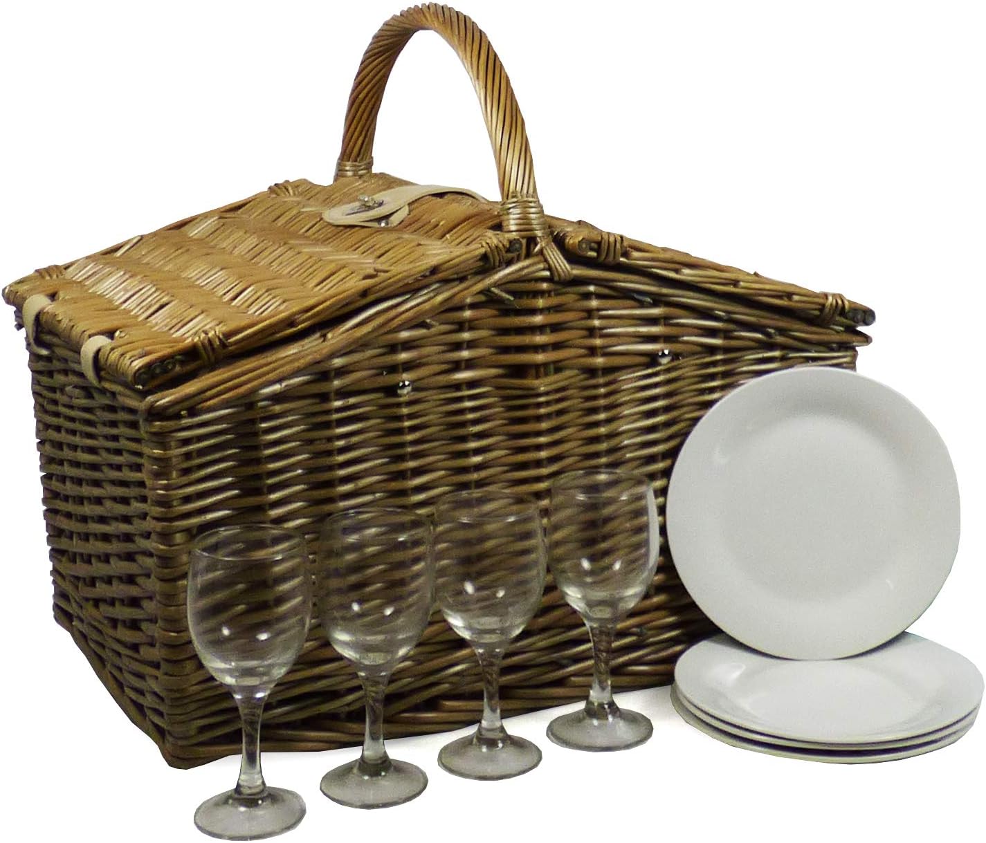 4 Person Covent Picnic Basket - Gift ideas for Birthday, Anniversary & Congratulations presents