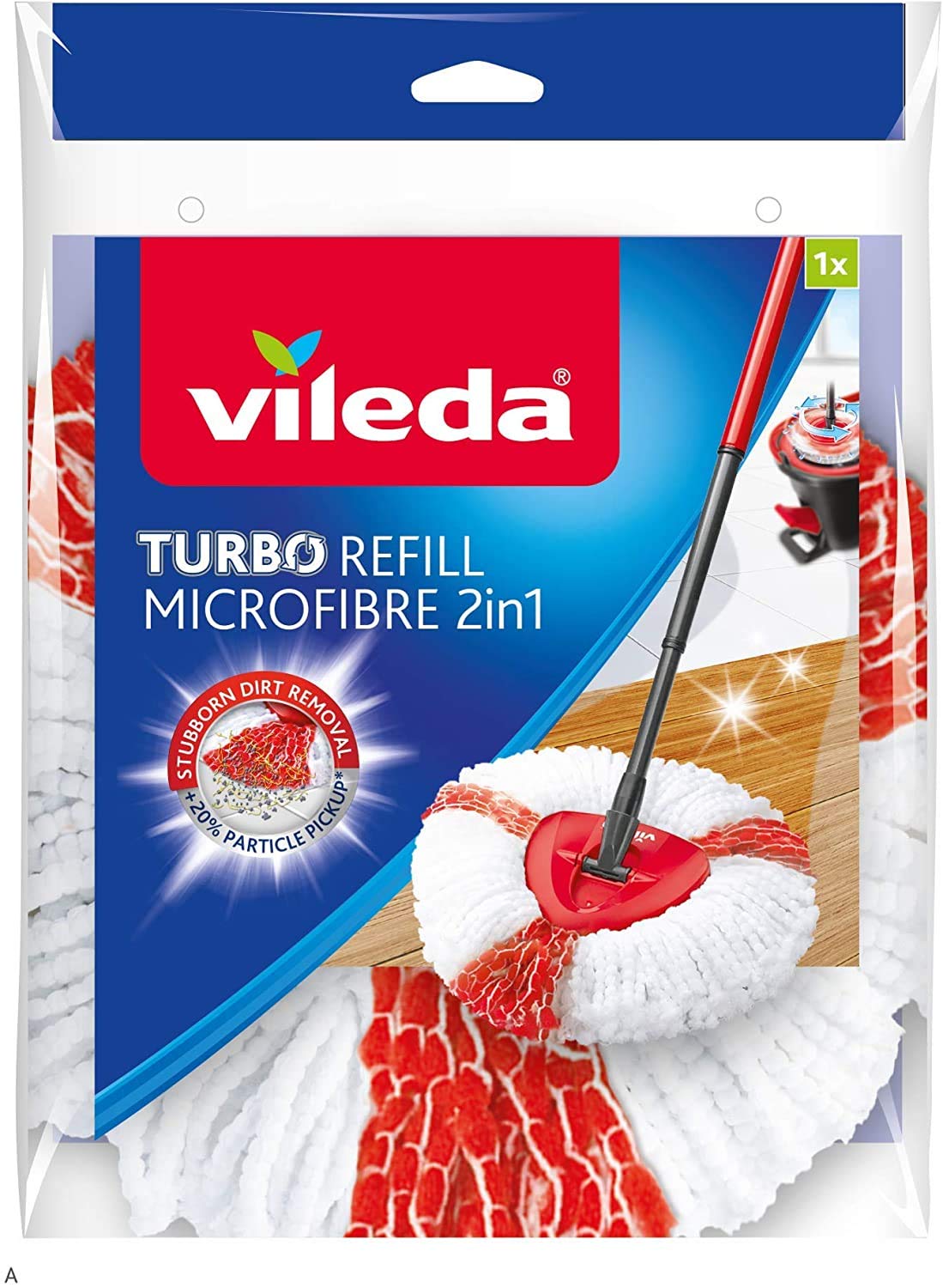 Vileda EasyWring and Clean Turbo 2in1 Microfibre Mop Refill Head