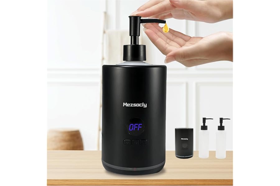 Oil Warmer for Scented Oil，Massage Oil Warmer for Massage, Lotion Oil Warmer, Body Oils Heater for Spa, Salon and Barber Shops, with Two Oil Bottle Dispenser, Constant Temperature, Black