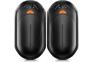 POMPONGO AI Hand Warmers Rechargeable 2 Pack,6000mAh Rechargeable Hand Warmer,20Hrs Long Heating Electric Hand Warmer,Portable Pocket Heater,Pocket Size Hand Warmer, Gifts for Christmas