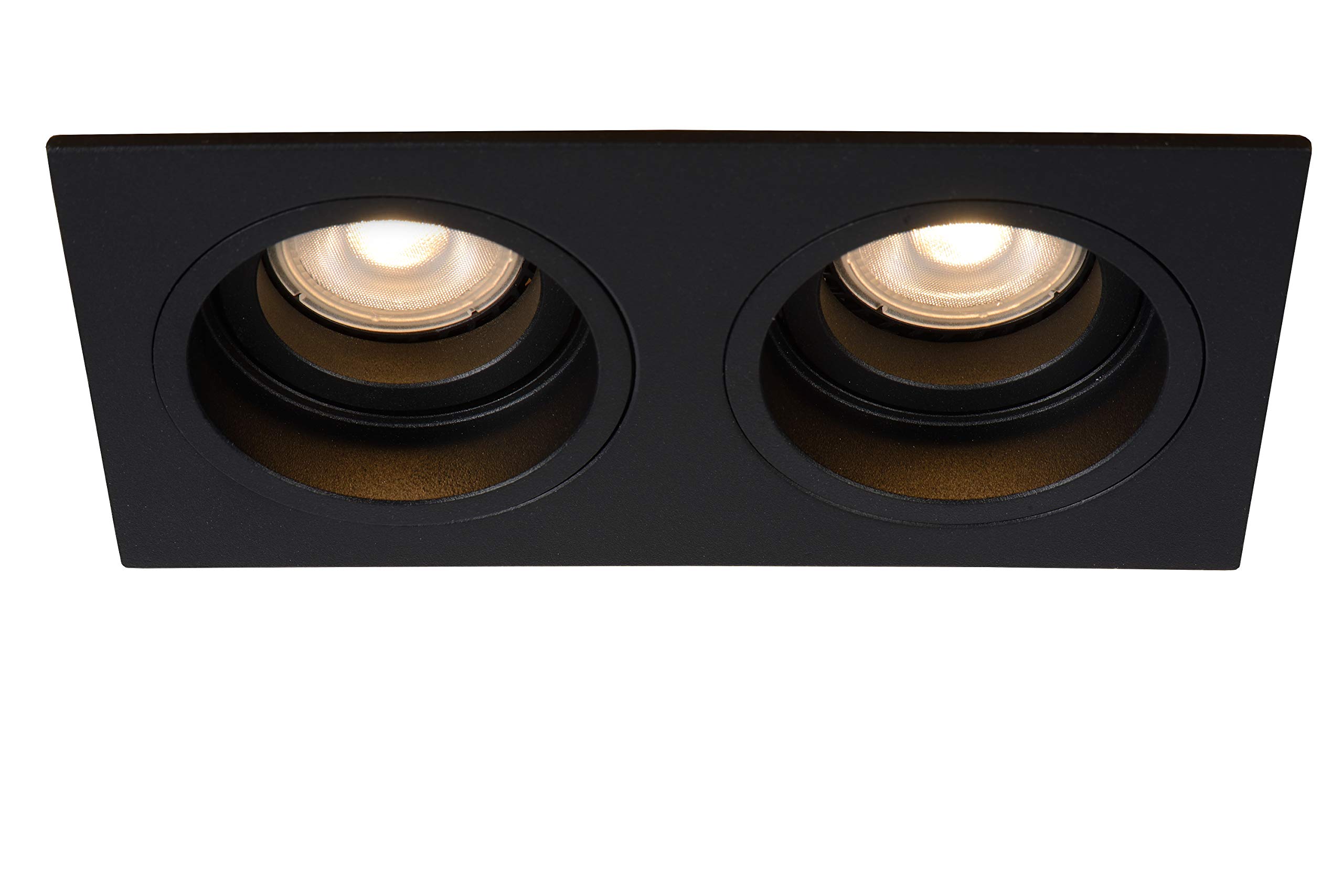 LUCIDE EMBED - Recessed Spotlight - 2xGU10 - Black