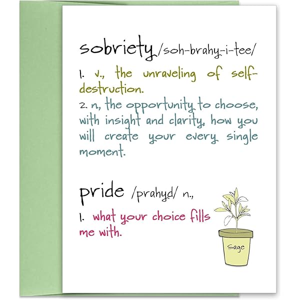 Amazon Com Recovery Cards Sobriety Greeting Card Sober Anniversary Cards Motivation Cards For Aa Recovery Sober Cards Alcoholic Recovery Card And Envelope Set Handmade