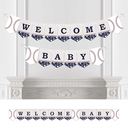 Amazon Com Big Dot Of Happiness Batter Up Baseball Baby
