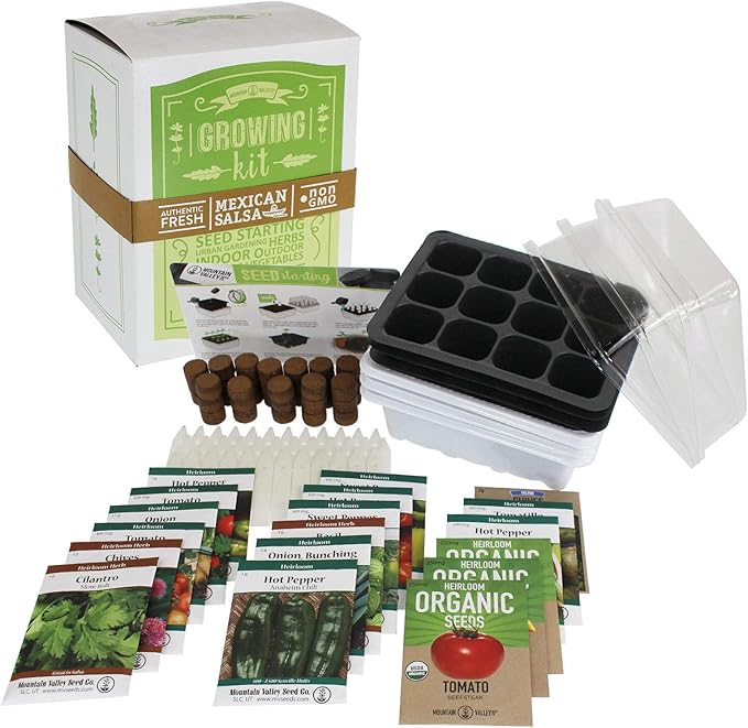 Salad & Vegetable Garden Seed Starter Kit Premium Kit