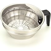 Bunn 20216.0000 Funnel Assembly with Stainless Steel-Black Handle, Silver