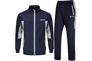 Rdruko Men's Tracksuit Sweatsuits 2 Piece Set Athletic Jogging Gym Activewear Sweat Track Suits Sets