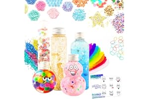 VMNlooking Sensory Bottles Kits for Calm Down Corner Supplies Magic Mixies Sensory Toys for Toddlers1-3 Kids with Glitter, 5 Fun Shaped Containers