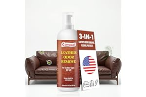 Leather Odor Remover Cream for Couches, Furniture, Car Interiors, Jackets, Shoes Unscented 6.76 Fl Oz