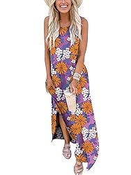ANRABESS Women's Summer Beach Dress Floral Print