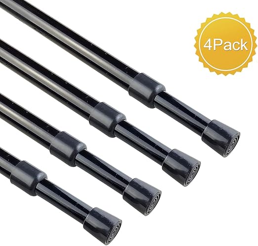 Amazon Com Kxlife 4 Pack 5 8 Round Spring Tension Curtain Rod