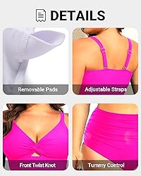 Daci Plus Size Two Piece Swimsuits - Women High