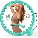 Argvsde Infinity Hoop,2 in 1 Adjustable Fitness Hoop for Women Beginners | Exercise hoop,durable & hard ABS plastic,28 detach