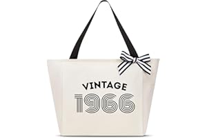 Vavabox Birthday Gifts for Women, Unique 16 18 30 40 50 60th Years Tote Bag, Vintage Handbag Gifts for Her Daughter Mom