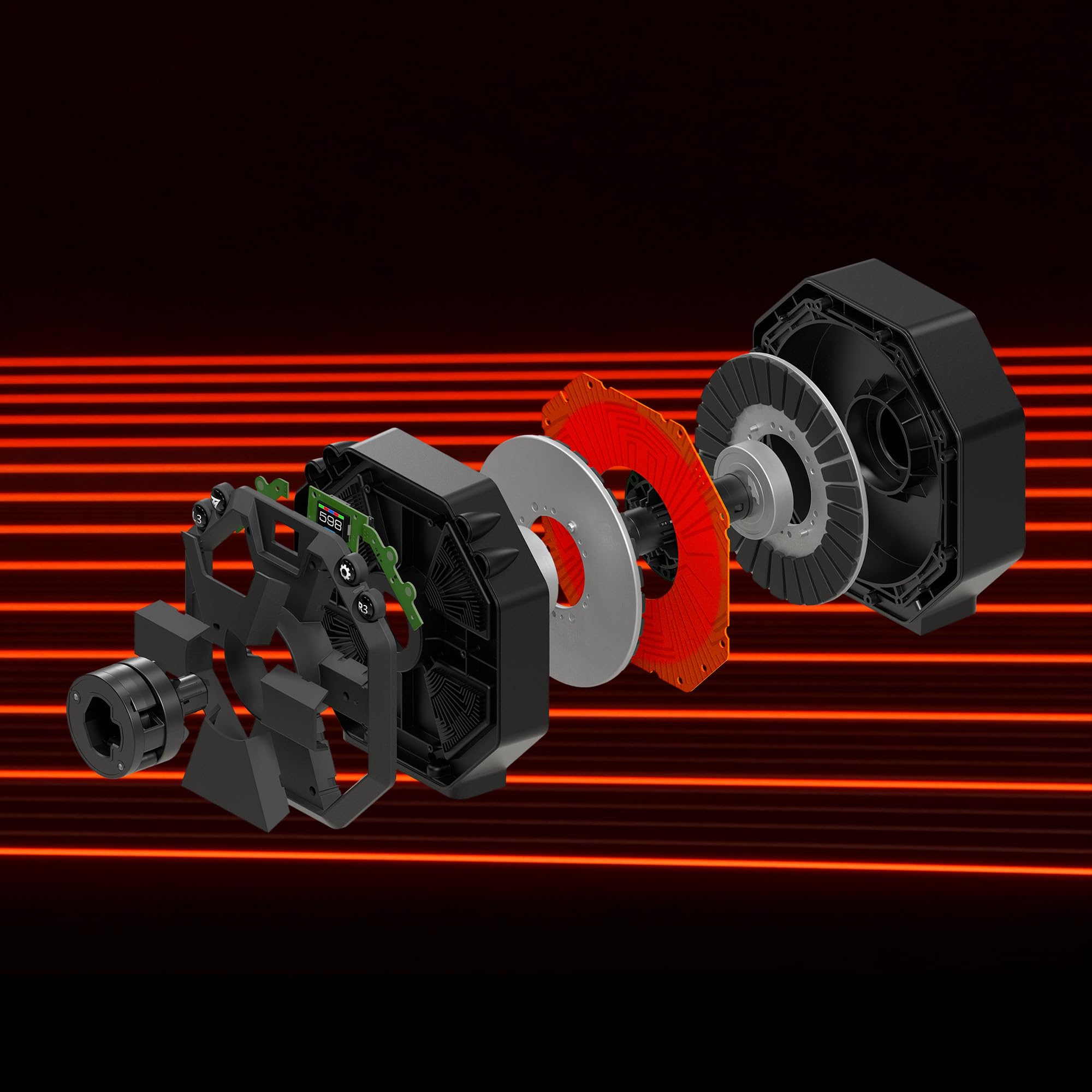 Thrustmaster T598 Direct Axial Drive Rennlenkrad – Offiziell für PS5 & PS4 lizenziert – Next-Gen Force Feedback Wheel für PC, Inklusive Raceline Pedals LTE, Magnetische Schaltwippen & Sport-Lenkkranz 5