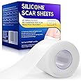 Silicone Scar Sheets (1.6” x 120”), Clear Gel Silicone Scar Tape, Invisible Medical Grade Scar Silicone Strips, Transparent Advanced Removal Scar Patches for C-Section, Keloids, Burn, Acne