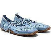 VIVAIA Cecily Women's Square Toe Mesh Mary Jane Flats, Breathable Lightweight Flat Shoes with Removable Charms, Flexible Anti-Slip Bubble Rubber Sole for Daily & Travel