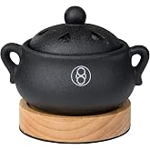 ZhengLong Electric Incense Burner with Timer, Frankincense Resin Burner, Oud Bakhoor Burner, Charcoal Free Quick How-to, Made Easy, No Open Flame, Eliminate Fire Hazards, Safer.