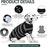 Kuoser Recovery Suit for Dogs After Surgery Black All Sizes view 3