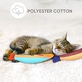 Aibuddy Catnip Toy 3PCS Bite Resistant Plush Fish Cat Chew Toys with Bell view 4