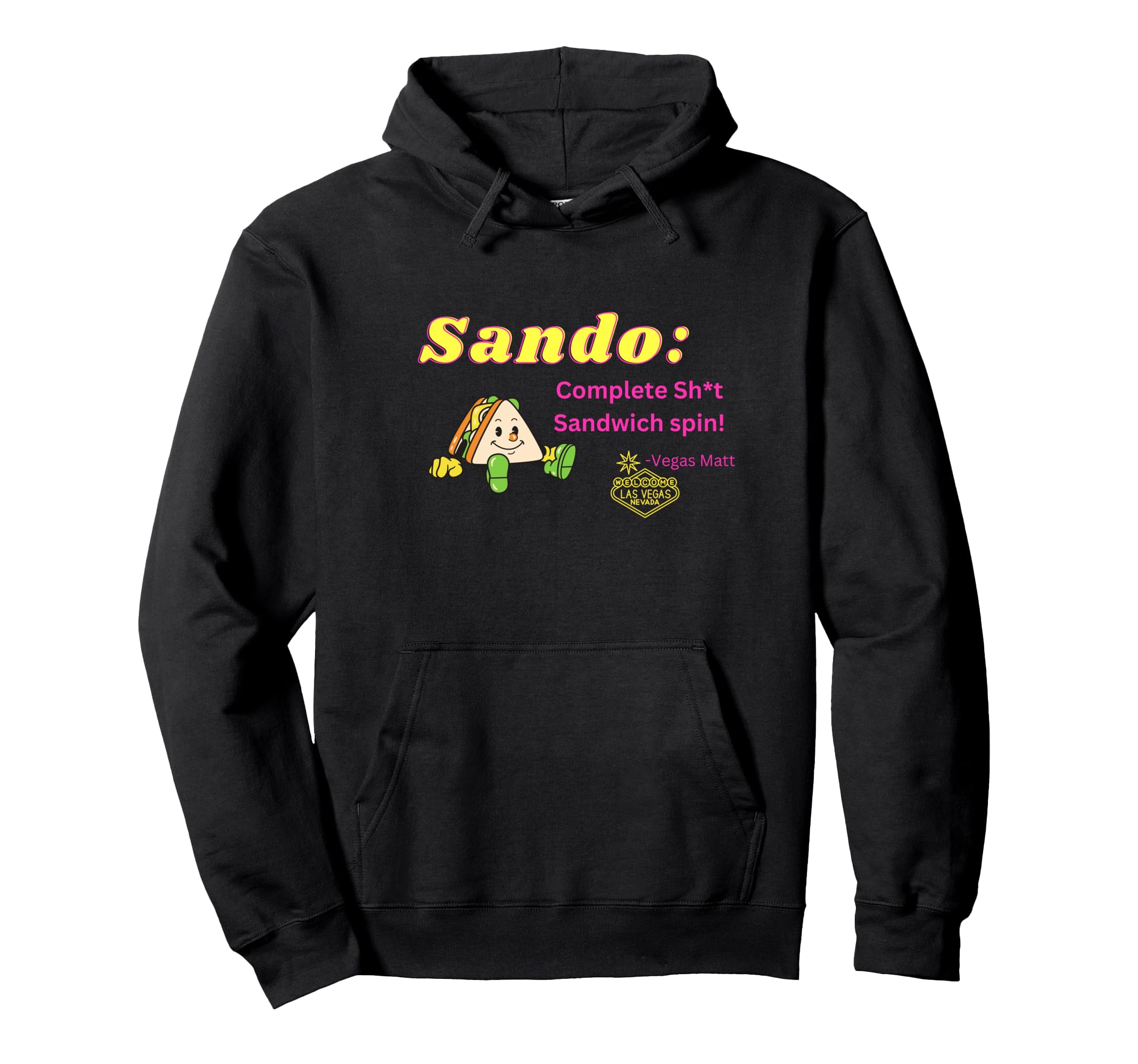Photo 1 of (SMALL) (USED/FAIR) (BAGGED) sando vegas matt Pullover Hoodie, Small