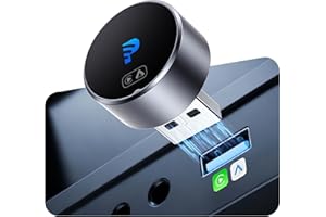 2-in-1 Wireless CarPlay & Android Auto Adapter,Mini Bluetooth USB A & USB C Dongle Convert Wired to Wireless Compatible with 