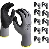 Onmaru Corestar Safety Work Gloves Sandy MicroFoam Nitrile Palm Coated Seamless Nylon Micro-Foam Gloves