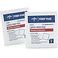 Medline Sterile Alcohol Prep Pads, Large, 100 Count