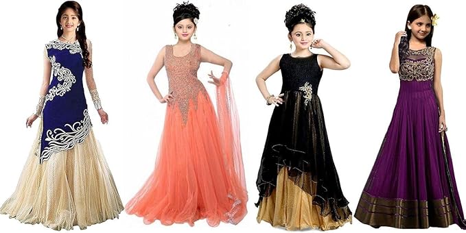 velvet and net gowns