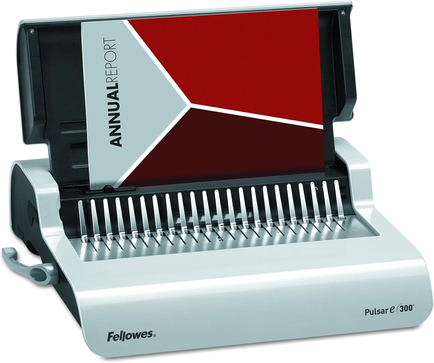 Fellowes 5216701 Pulsar Electric Comb Binding System, 300 Sheets, 17 x 15 3/8 x 5 1/8, White, Grey : Office Products