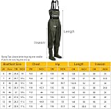 Dr.Fish Waterproof Chest Waders with Boots UK Size 7 Crosswater Belts view 2