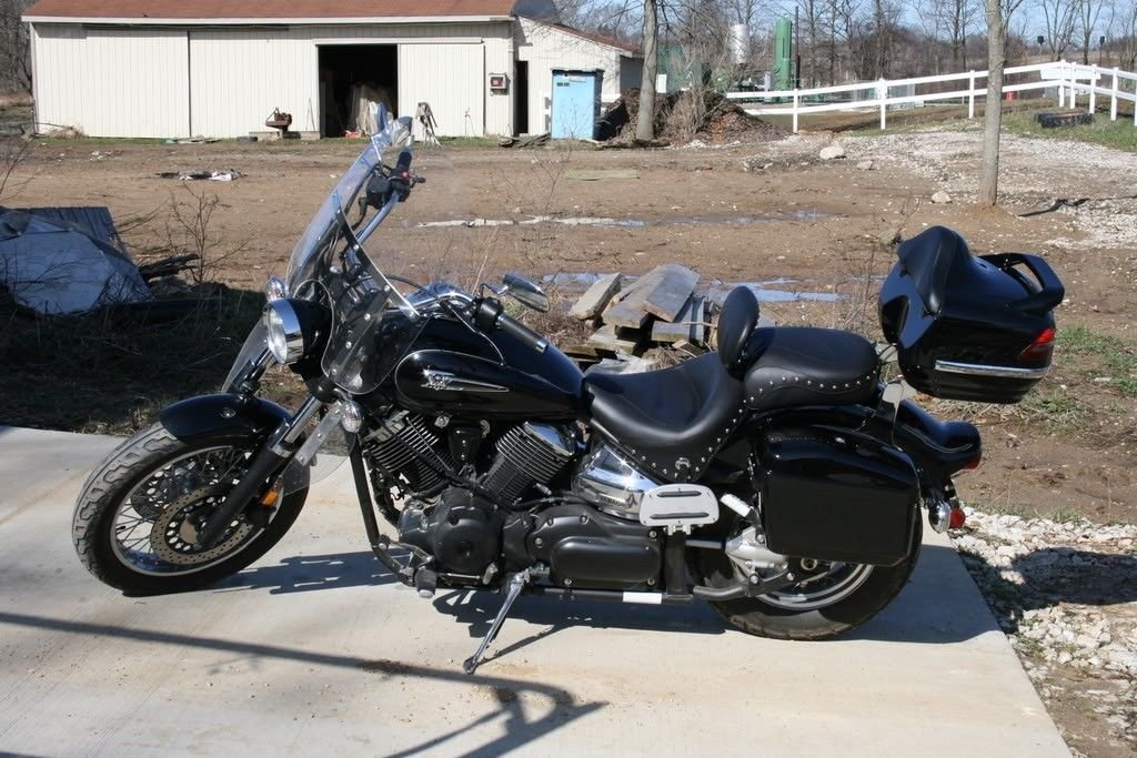 New Hard Saddle bags Saddlebags w/mounting kits Fit Honda Shadow