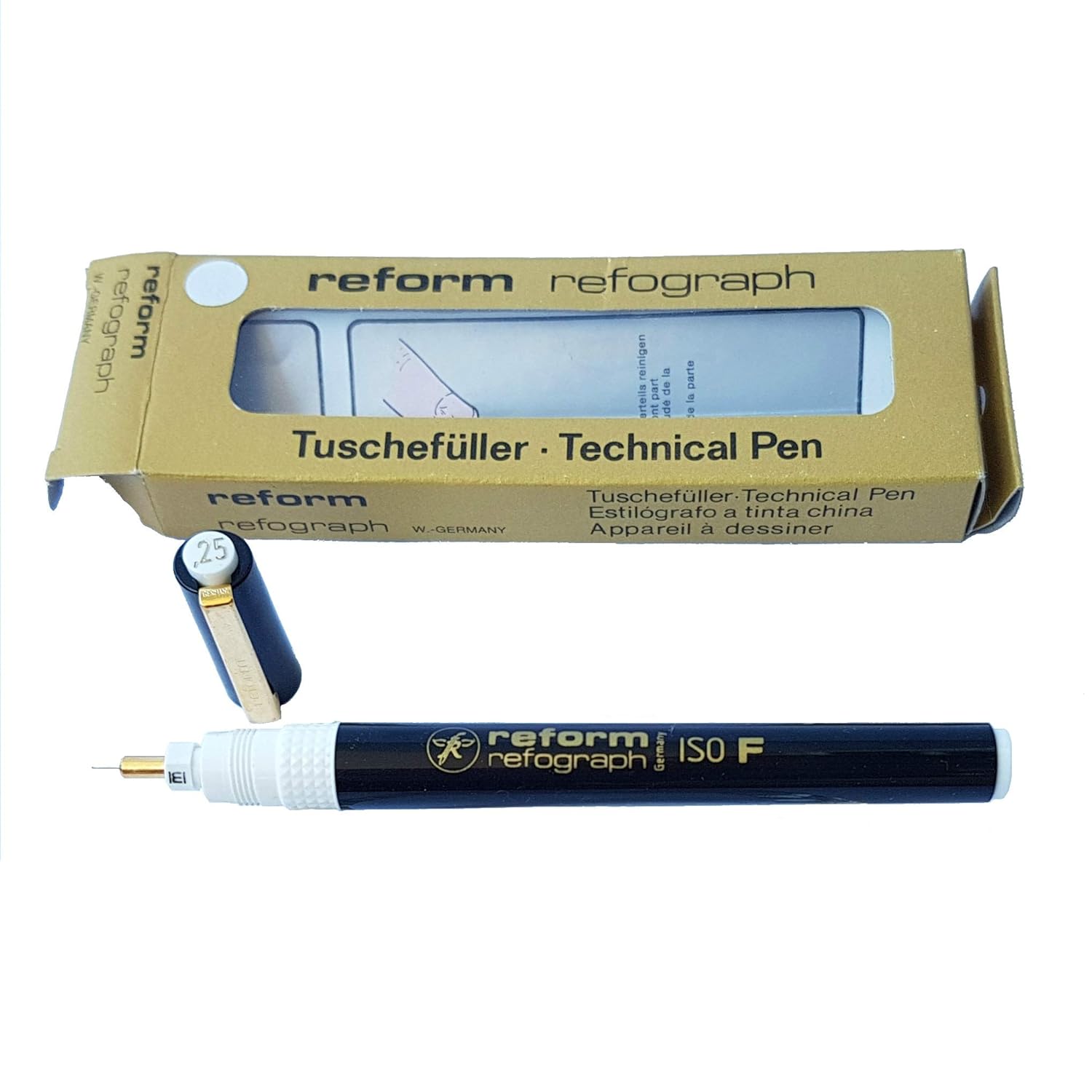 Art Pens & Markers Crafts Technical Pen Reform Refograph ISO F 0.25 mm