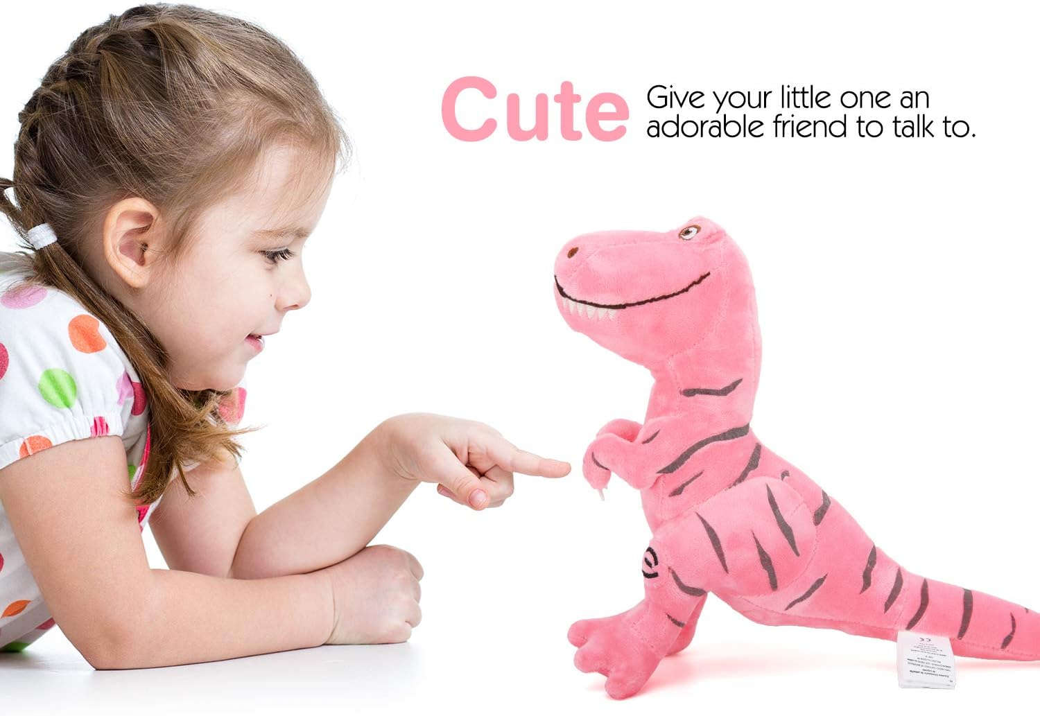 Zooawa Cute Dinosaur Dino Stuffed TRex Tyrannosaurus Plush Toys Baby
