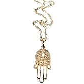 La Mano de Fatima Pendant Necklace for Women Hand of God Charm