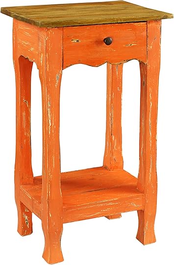 Antique Revival Antique Revival Amelia Nightstand Orange Orange Amazon Ca Home Kitchen