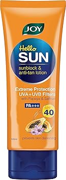 Joy Hello Sun Sunblock & Anti Tan Lotion SPF 40 PA+++,120ml