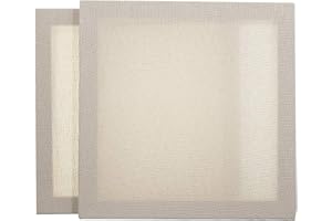 WOOL QUEEN Hand U Journey 2Pcs 9.8''x9.8'' Punch Needle / Rug Hooking Frame Covered with Monk's Cloth